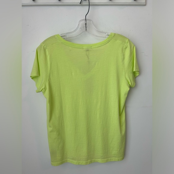 Patrick Assaraf Yellow V Neck Top - Picture 4 of 4